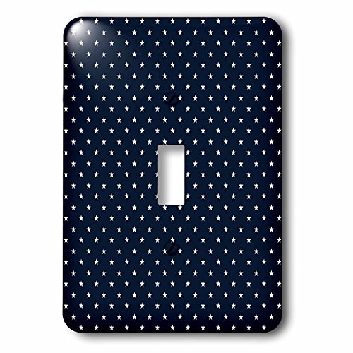 Interruptor multicolor diseno estrellas azul y blanco 3dRose lsp_192795_1 resistente 2