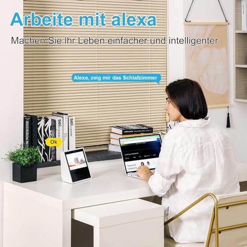 litokam Little elf Überwachungskamera 2 Stück, 2K Babyphone mit Kamera mit Bewegungserkennung, Nachtsicht, 2-Wege-Audio, WLAN Kamera Überwachung Innen für Hunde, Haustierkamera mit App, Alexa