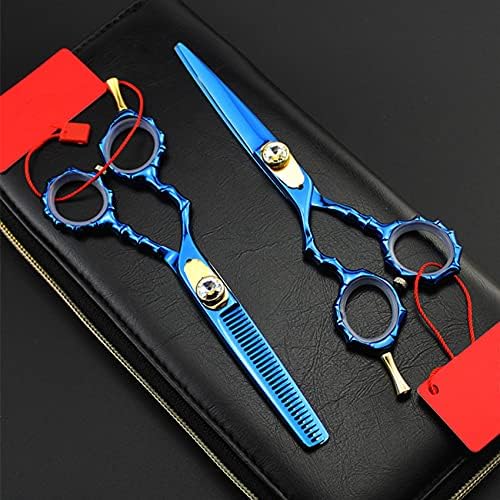 Hair Cutting Shears 6 Inch Upscale Professional 440c Hair Scissors Cutting Barber Makeup Thinning Shears Hairdressing Scissors(Set With Bag)