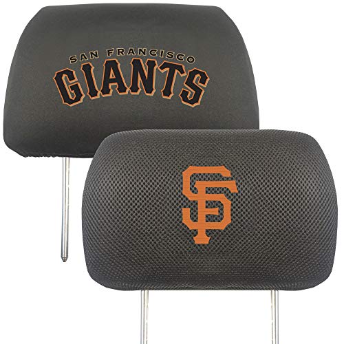 FANMATS MLB San Francisco Giants Auto Headrest Covers, Team Colors, One Size
