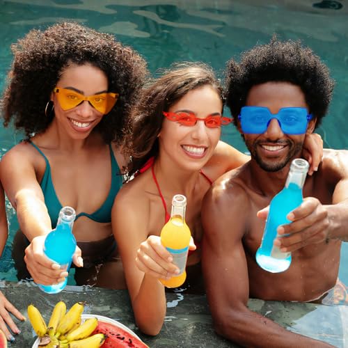 Matcheck 8/12/16 Mixed Style Rimless Sunglasses Retro Colored Party Glasses Candy Bachlor Photoshoot Costume Accessories3