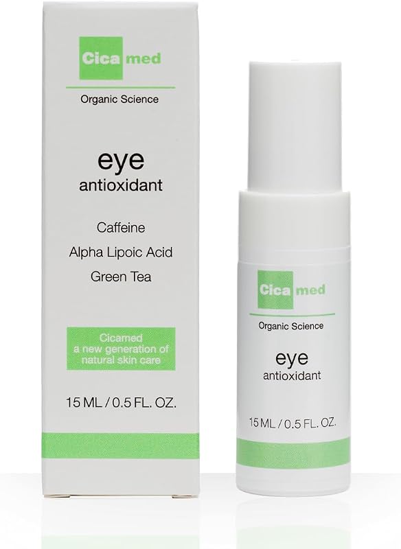 Cicamed Creme para a Região dos Olhos com Cafeína, Chá Verde, Q10 e Vitamina E, 15 mL