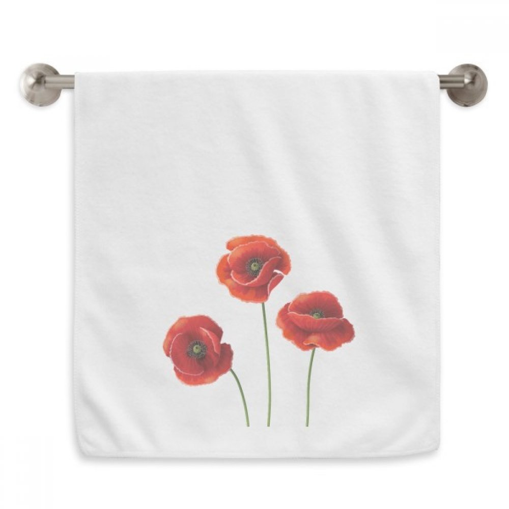 Serviette maïs coquelicot rouge pour votre rituel bien-être après le spa