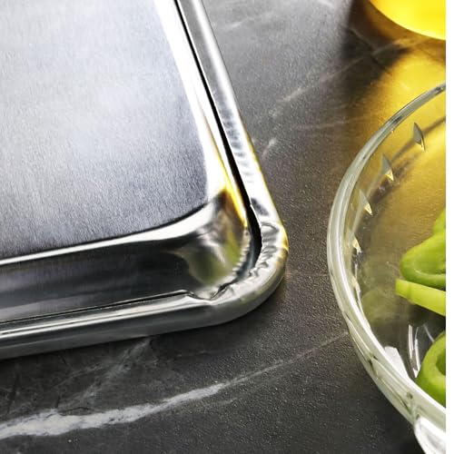 New Star Foodservice Commercial-Grade 18-Gauge Aluminum Sheet Pan/Bun Pan, Two Thirds Size, 15 L x 21 W x 1 H, Pack of 12 image 5