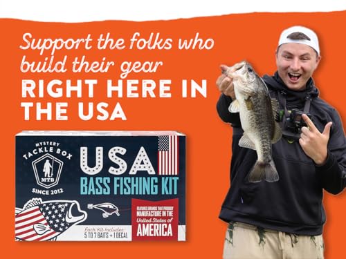 Image of Catch Co Mystery Tackle Box Freshwater Largemouth and Smallmouth Bass Lures Fishing Kit