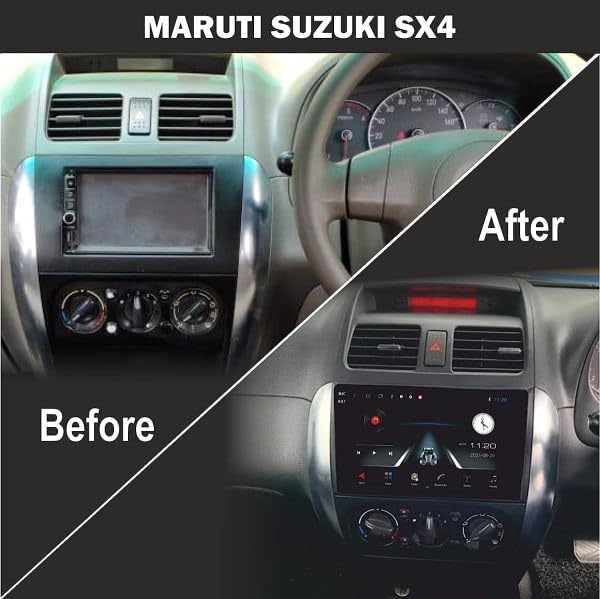 Image of Audio Wheels Car Android Frame ABS300 Plastic Material 9 inch with Wiring Suitable for Base Model for Maruti Swift Dzire 2024