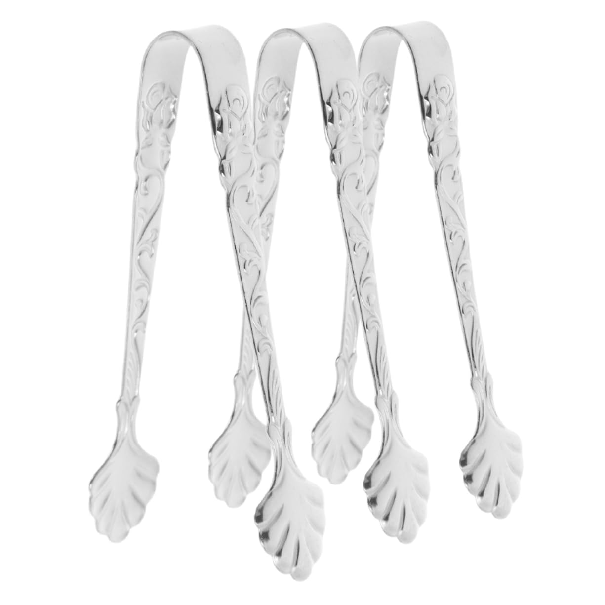 CIYODO Piece Mini Ice Tongs Small Stainless Steel Tongs for Sugar Cubes for Tea Parties Appetizers and Desserts