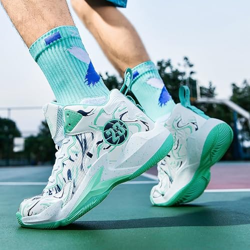 Image of Men's Basketball Shoes Fashion Printed Sneakers