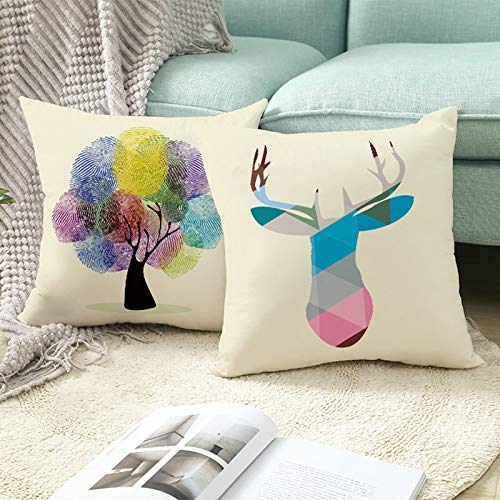 Kissenbezug Dekorative Dekokissen Kissenhülle 40x40cm, Polyester Fabrik Tigermuster Dekorativer Outdoor-Kissenbezug für Couch-Bett-Auto, Gelb Beige, Stil 22 – Bild 8