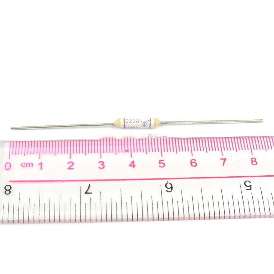 10 Pcs UMI Thermal Fuse Axial Type 222R TF Cutoff 115 Degree 5A 250V