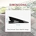 RULLINE Air Vortex Generator Diffuser Shark Fin 10pcs Set Kit Compatible with Spoiler Roof Wing Pointed End Style Black