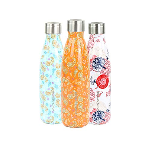 YOKO DESIGN 1846 Bouteille Isotherme, INOX, Cashmere Orange, 6 cm 260 ML Cover