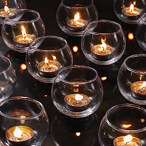 LAMORGIFT 12-TealTe Candle Holders for Tables