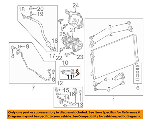 Special Coverage Adjustment 17336 Combi-Cooler Air Conditioner Refrigerant Leak - 2015-2017 Cadillac Chevrolet GMC 8 GM Seal - 52477087