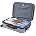 Travelers Club Chicago Hardside Expandable Spinner Luggage, Silver, 22
