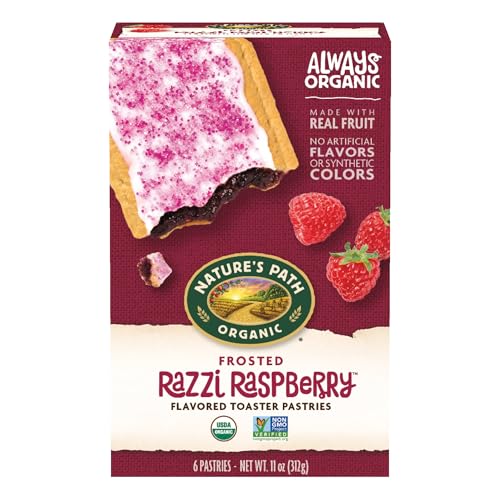 Image of Nature's Path Organic Razzi Raspberry Toaster Pastries, 11 oz (Pack of 12)