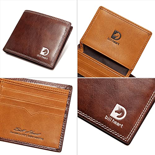 Image of Men Wallet Genuine Leather RFID Bifold Wallet