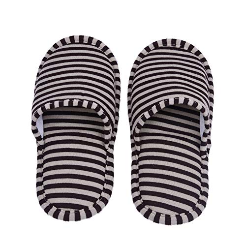 House Slippers, Travel Portable Foldable Reusable Indoor Soft Cotton Anti Slip Slippers for Home Hotel Indoor Slippers3