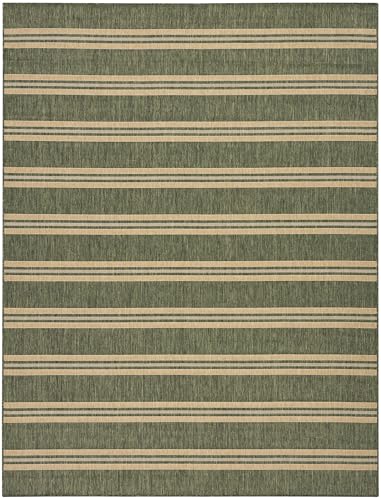 Tapete decorativo rectangular 8' x 10' verde miniatura 3