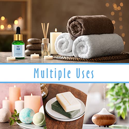 Image of Ocean Fragrance Oil, MitFlor Single Scented Oil, Large Size Premium Grade Fragrance Oil for Diffuser, Soap & Candle Making Scent, Fresh Aromatherapy Oil for Home Fragrance, 30ml