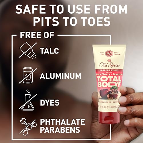 Old Spice Whole Body Deodorant Cream for Men, Aluminum Free, Black Cherry + Bourbon Scent, 24/7 Odor Protection, 24/7 Freshness, Dermatologist Tested, Gentle on Skin, Safe to Use All Over, 3.0 oz - image 4