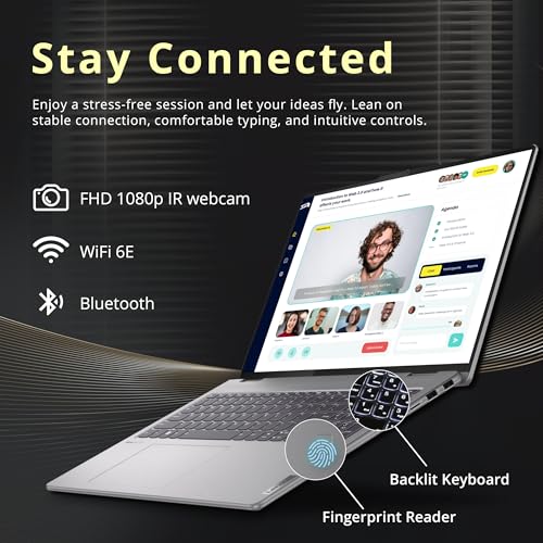 Image of Lenovo Yoga 7 2-in-1 16 inch 2K Touchscreen Laptop, AMD Ryzen 7 8840HS, 16GB LPDDR5X, 1.5TB Storage (512GB SSD+1TB Docking Station), Backlit Keyboard, Fingerprint, FHD Webcam, Copilot, Win11, Grey