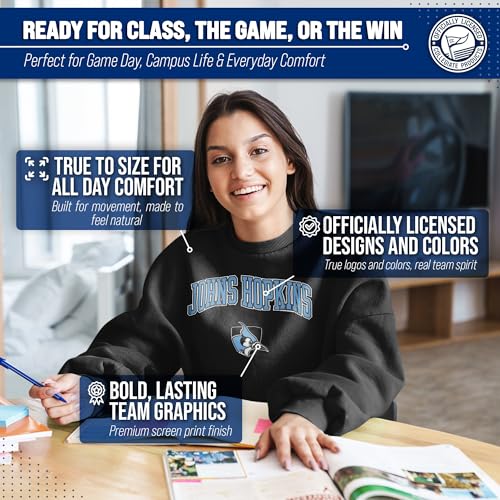 Image of NCAA College Sweatshirt Fleece Crewneck Pullover for Men and Women | Officially licensed NCAA college gameday crewneck pullover - 9 oz fleece lined sweatshirt with arch and logo design