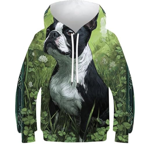Sweat à capuche imprimé 3D Lucky Day Clover Garden, pull unisexe