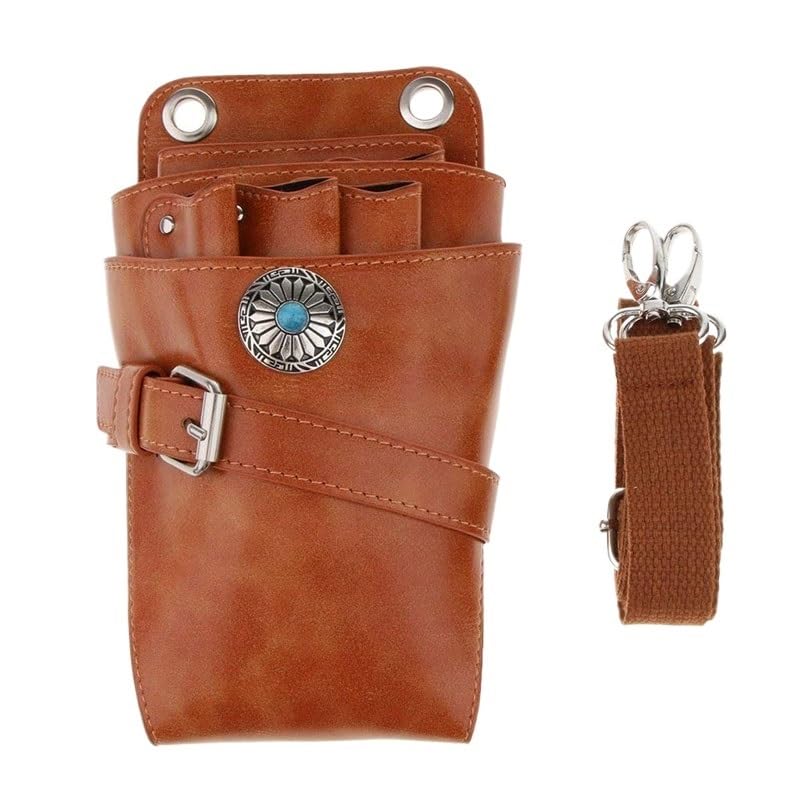 Sac pour matériel de coiffure Étui à ciseaux avec ceinture for coiffeurs, coiffeur, ciseaux de barbier, cisaille, support de taille for coiffure, sac de barbier