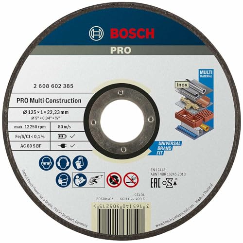 Bosch Disco de Corte Multiconstruction 125x1mm Preto