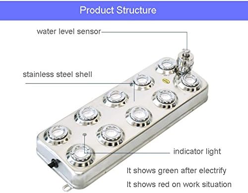 Miniatura 4 de Beacon Pet Alta calidad 220 V 10 cabeza ultrasónico niebla fabricante nebulizador refrigerado por aire con transformador impermeable