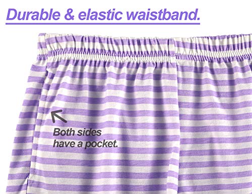 Cozchique Girls Tank Top Pajamas – Size 6 8 10 12 14 16 18 Summer Shorts Stripe PJS Set Big Kids Clothes for Tween/Teens4