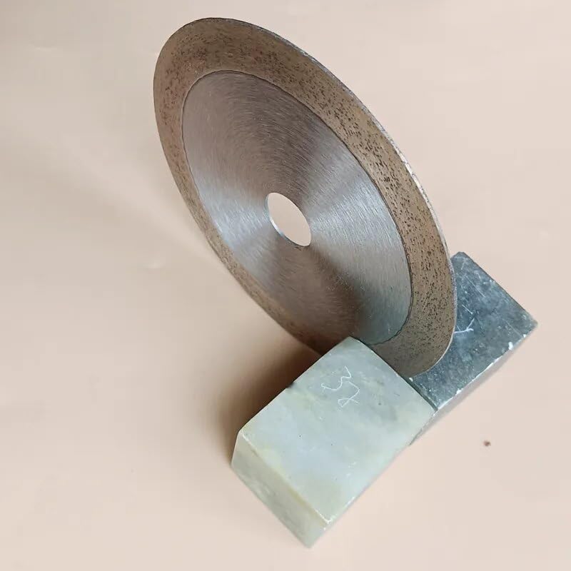 1 szt. spiekana tarcza diamentowa do precyzyjnego cięcia kamienia, jadeitu, agatu i szkła - trwała tarcza tnąca o średnicy 100–300 mm(100x20x1mm)