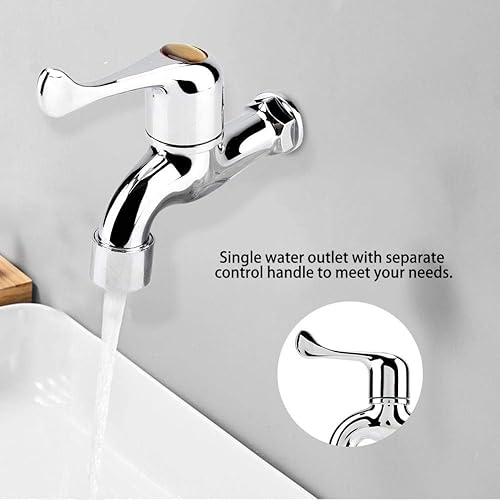 Miniatura 4 de Accesorios de cocina y baño Montaje en grifo de agua Lavandería Baño Cocina y bañera Grifo de bañera Jardín al aire libre Solo grifo de agua fría