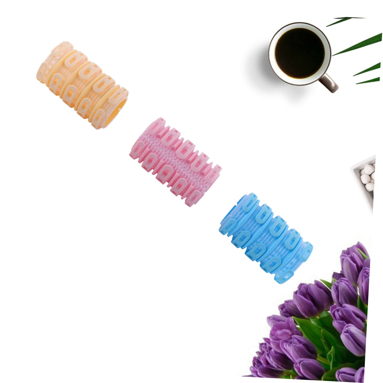 VICASKY 3pcs Portable Hair Curlers Lightweight DIY Hairdressing Tools for Women and for All Hair Easy to Use for Beautiful Curling Effects