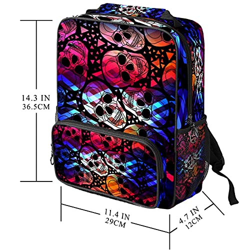 Sac à dos ordinateur portable avec motif cactus géométrique pour le travail - 5