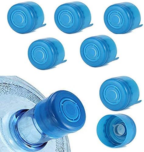 WINBOB 5PCS 55mm 3 and 5 Gallon Non-Spill Caps,Replacement Water Bottle Snap On Cap Anti Splash Peel 5 Piece
