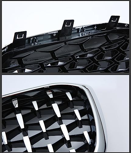 Calandre avant pour BMW X3 G01 grille d'aération All Silver robuste - 2