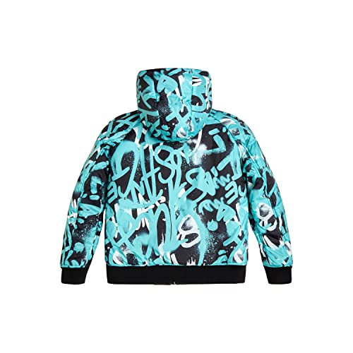 GUESS Boys' All Over Printed Reversible Padded Jacket2