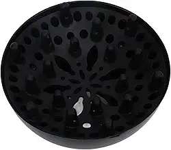 Yinhing Secador de Cabelo Profissional, Difusor de Ventilador, Nylon de Alta Temperatura para Cabelos Cacheados, Salão de Beleza e Uso Doméstico, Preto, 4,3 a 4,5 Cm