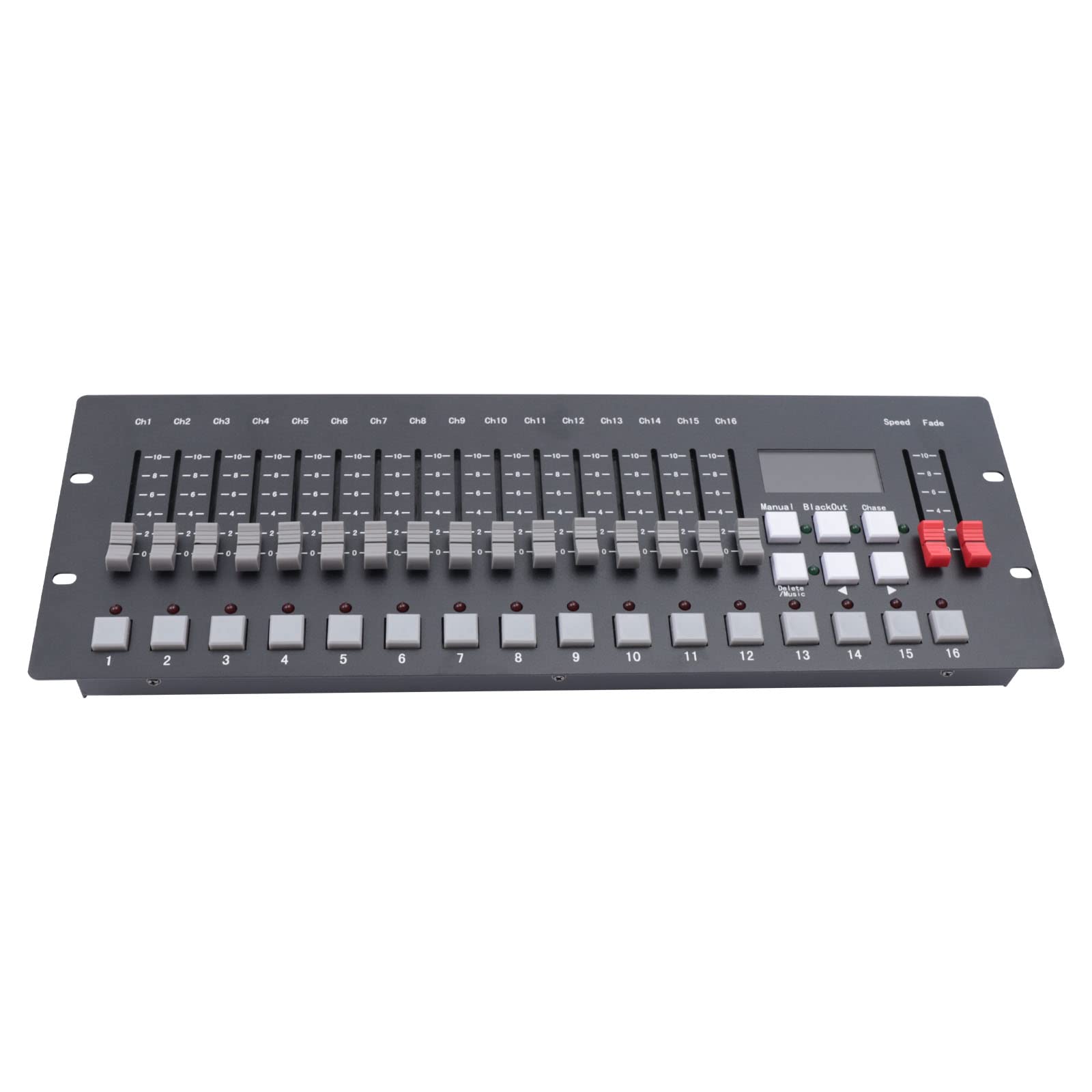 DMX-Controller,Lichtmischpult,DMX-Konsole, Premium DMX-Bühnenbeleuchtungssteuerungsprogramm,Einfache Lichtkonsole für Bühnen- und DJ-Beleuchtung,Einfach zu bedienen (256CH)