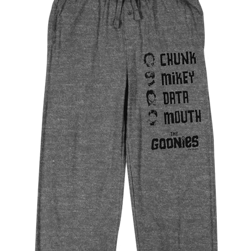 Bioworld The Goonies Character Names Men's Gray Heather Sleep Pajama Pants2