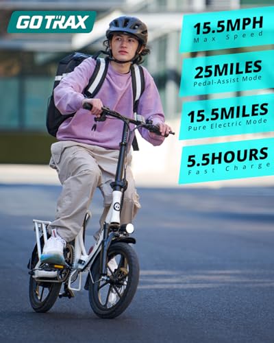 Gotrax 16″ Folding Electric Bike, Max 28Miles