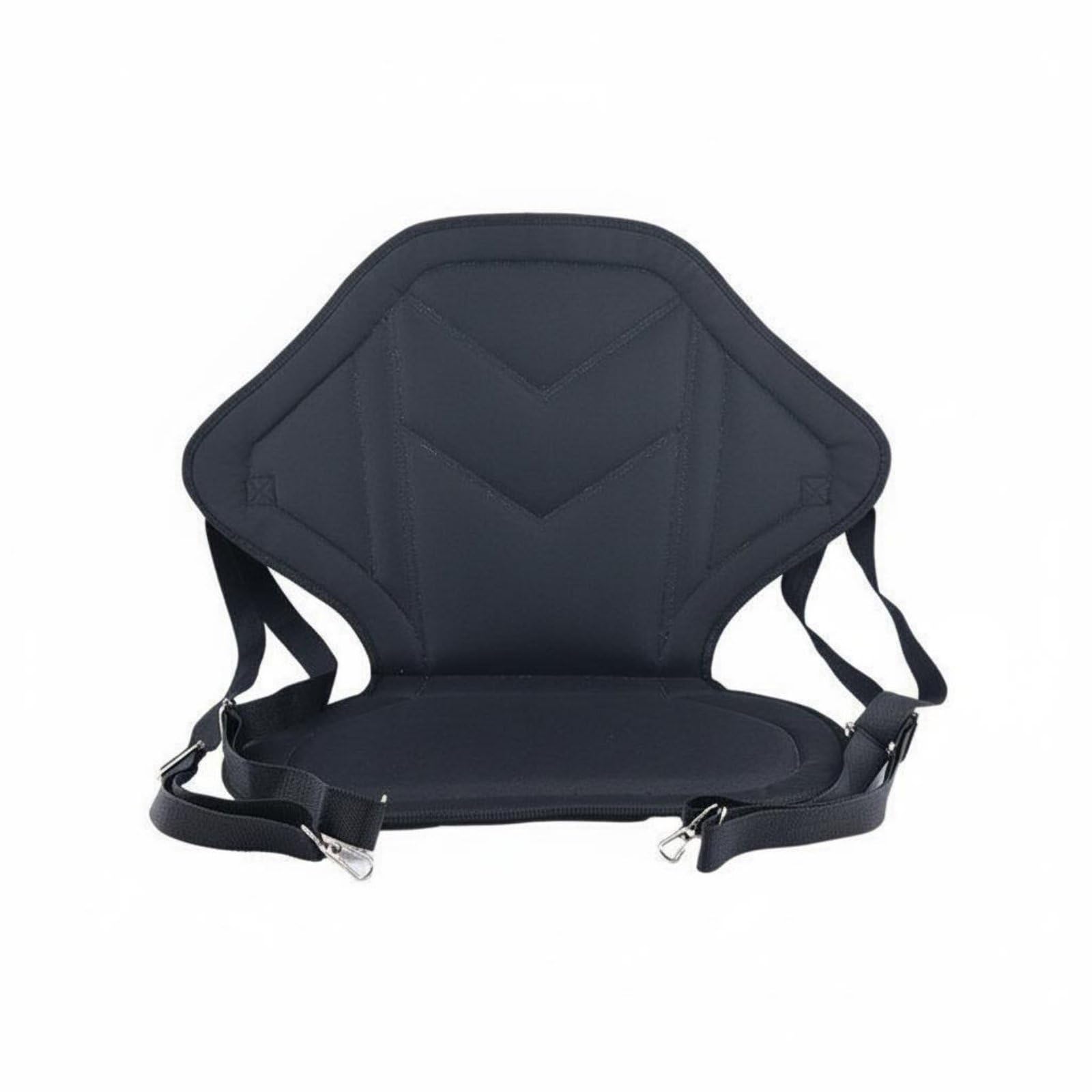 Asiento Kayak para Barco Deportivo con Soporte Lumbar Ergonómico Superficie Cómoda Instalación Ajustable Usado en Pesca y Navegación, con Bolsa+4 Correas