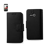 Reiko 3-In-1 Wallet Case for Alcatel One Touch Evolve 5020T - Retail Packaging - Black