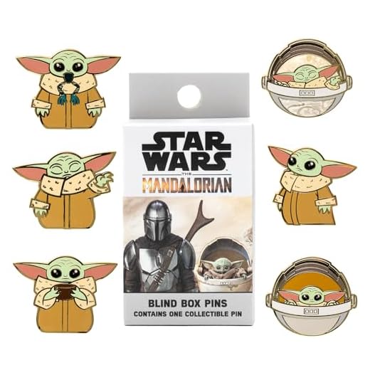 Loungefly - Disney - Star Wars - The Mandalorian - Grogu (The Child, Baby Yoda) - Blind Enamel Pin Purchase - The Mandalorian Pins de Esmalte- Broche Coleccionable - para Mochilas Y Bolsos
