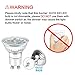 Ascher GU10 LED Light Bulbs, 50W Halogen Bulbs Equivalent, 4W, 400 Lumens, Non-Dimmable, 5000K Daylight White,120° Beam Angle, LED Bulbs for Recessed Track Lighting, GU10 Base, Pack of 10