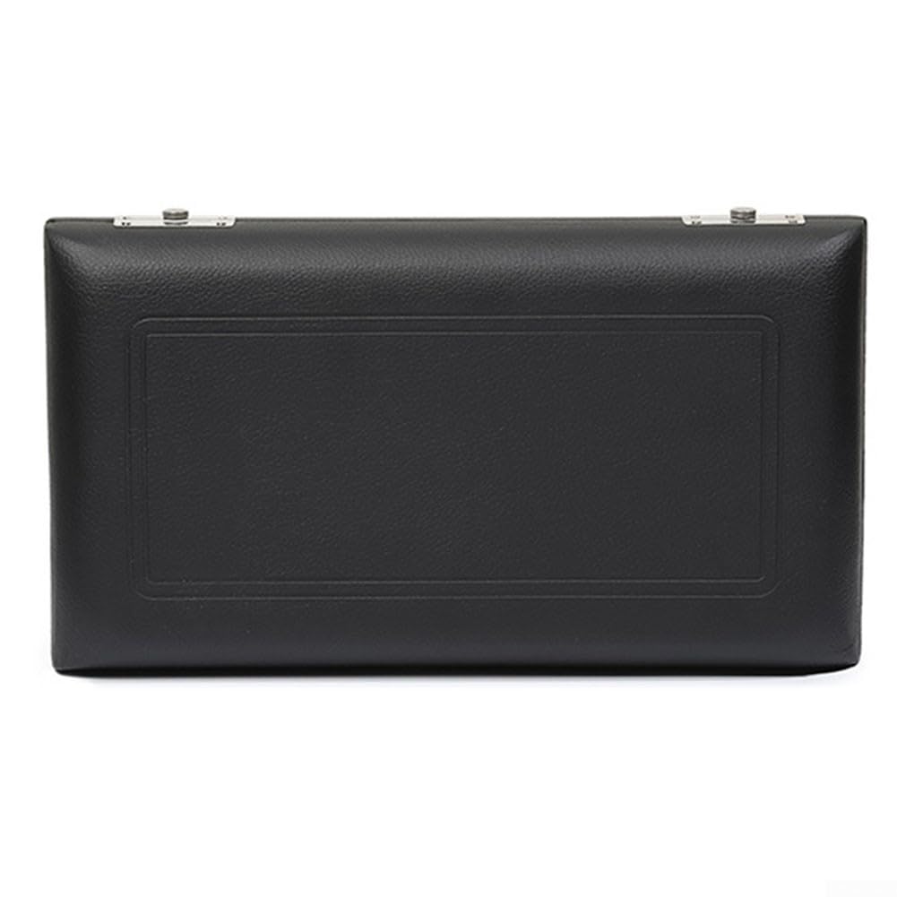Funda rígida para clarinete y caja de almacenamiento de oboe, funda de música de piel sintética a prueba de golpes con almohadilla suave, portátil para bolsa de transporte de instrumentos de viento de