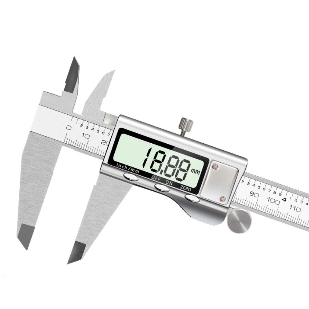 Suwalizki Elektroniczny Cyfrowy Cyfrowy Zacisk Ze Stali Nierdzewnej Vernier Caliper High Precision Industrial Pomiar Narzędzia Zakres: 0-150mm