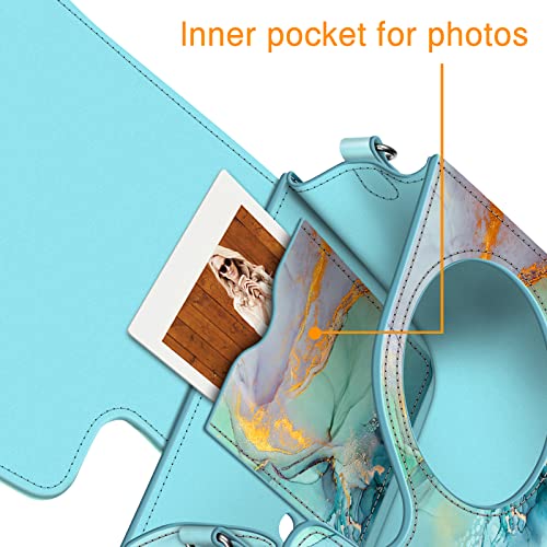 Funda protectora para Fujifilm Instax Mini 7+ en cuero vegano miniatura 5
